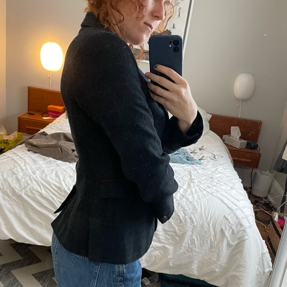 3 for 20$🌼 Dark Blue Tweed Blazer - Picture 4 of 11